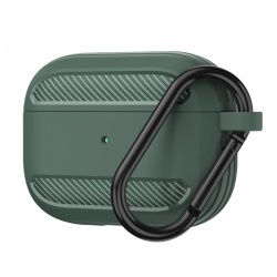 Husa Techsuit Carbon pentru Apple AirPods 3, Verde