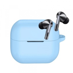 Husa Techsuit Silicone pentru Samsung Galaxy Buds 3 / 3 Pro, Bleu