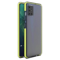 Husa telefon pentru Samsung Galaxy A21s, Galben, Plastic