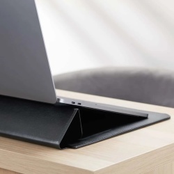 HyperShield Stand & Go Laptop Sleeve, MacBook Pro 15"/16" Black - Img 2