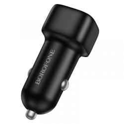 Incarcator Auto Borofone BZ34B Cloud, 38W, 3A, 1 x USB-A - 1 x USB-C, Negru