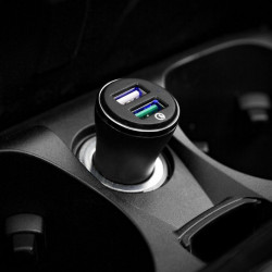 Incarcator auto Spigen F27QC cu doua porturi si functie QuickCharge 3.0 - Img 5
