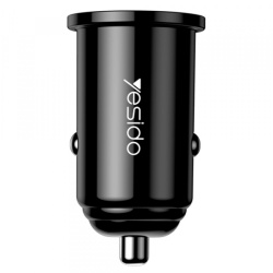 Incarcator Auto Yesido Y38, 18W, 3A, 1 x USB-A, Negru