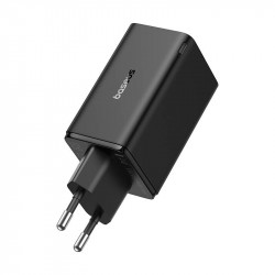 Incarcator de perete Baseus GaN6 Pro, 2xUSB-C + 2xUSB, 65W (negru)