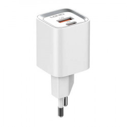 Incarcator de perete LDNIO A2318C, USB + USB-C, PD + QC 3.0, 20W (alb)