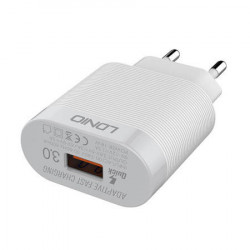 Incarcator de perete LDNIO A303Q, USB-C, QC 3.0, 18W (alb)