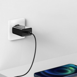 Incarcator priza Baseus Speed Mini EU USB Type C 20W 3A Power Delivery Quick Charge black (CCFS-SN01) - Img 3