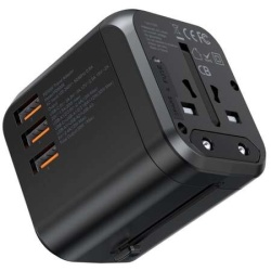 Incarcator Retea Choetech PD5008 3xUSB-A 2xUSB-C GaN 35W US/EU/UK/AU Negru - Img 4