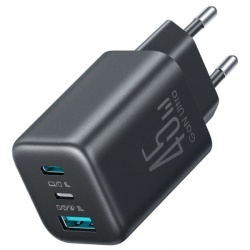 Incarcator Retea Joyroom JR-TO1, 45W, 3A, 1 x Lightning - 1 x USB-A - 1 x USB-C, Negru