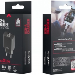 Incarcator Retea MaXlife MXTC-12, 24W, 4.8A, 2 x USB-A, Negru - Img 4
