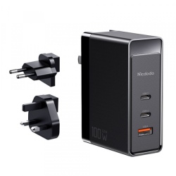 Incarcator Retea McDodo CH-8101 Pro Nuc AR Power Travel, 100W, 5A, 1 x USB-A - 2 x USB-C, Negru