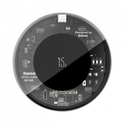 Incarcator wireless Baseus Simple (Updated Version) Qi 15 W black (WXJK-BA02)