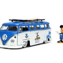 JADA MASINA DIN METAL VOLKSWAGEN T1 BUS SCARA 1 LA 24 SI FIGURINA MICKEY MOUSE - Img 3
