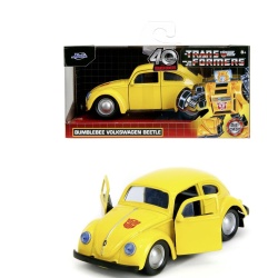 JADA TRANSFORMERS MASINUTA METALICA BUMBLEBEE VOLKSWAGEN BEETLE SCARA 1 LA 32 - Img 3