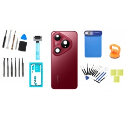 Kit Capac Baterie Huawei Pura 80 Pro Glazed Red Service Pack si Instrumente Service Dedicate