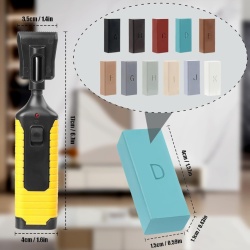 Kit Profesional de Reparare pentru Gresie, Faianță, Piatră Naturală, Parchet și Laminat cu Topitor de Ceară și 11 Nuanțe - Img 4
