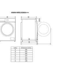 MASINA DE SPALAT HEINNER HWM-M9014SMA+++ - Img 2