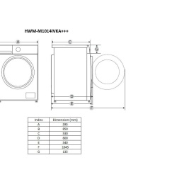 MASINA DE SPALAT RUFE HEINNER HWM-M1014I - Img 2