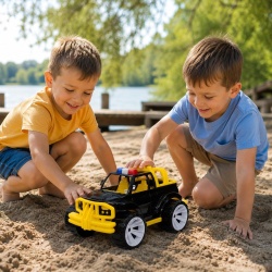 MASINA JEEP OFF ROADER NEGRU GALBEN 39CM - Img 3