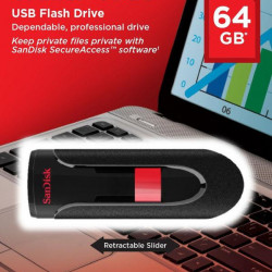 Memorie USB SanDisk Cruzer Glide 64 GB, USB 2.0. Negru - Img 4
