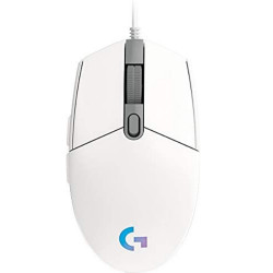 Mouse Cu Fir Gaming G102, Lightsync, 8.000 DPI, 6 Butoane Programabile, Functia Onboard Memory, Alb