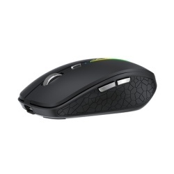 Mouse Gaming Wireless WZK WMGK-1132, 1600DPI, RGB, BT / Wi-Fi, Negru - Img 5