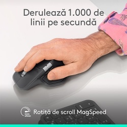 Mouse MX Master 4 - 8K DPI MagSpeed Scrolling Logi Bolt Receiver, Bluetooth Graphite 910-007617 - Img 8