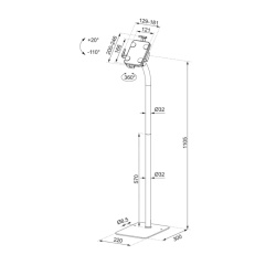 NM NEWSTAR FL15-625WH1 TABLET STAND - Img 2