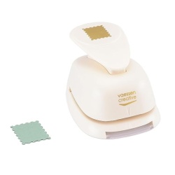 Perforator hârtie decorativ Vaessen Creative, model Timbru Poștal, dimensiune decupaj 2.9 x 2.5 cm, pentru scrapbooking, felicitări și proiecte creative DIY