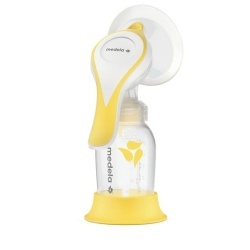 Pompă de sân manuală Medela Harmony Essentials Pack, tehnologie 2-Phase Expression, cupă PersonalFit Flex 24 mm, tetină Calma și pungi stocare incluse, Fără BPA - Img 3