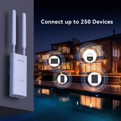 Punct de acces Wi-Fi Gigabit pentru exterior Tenda AC1200 (OAP1200) - alimentat PoE, router/AP/moduri, ideal pentru curte si garaj - Img 6