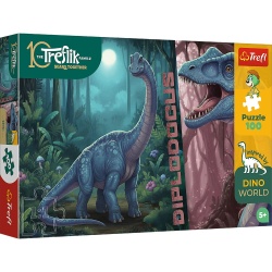 PUZZLE TREFL 100 FAMILIA TREFLIK DINO WORLD DIPLODOCUS