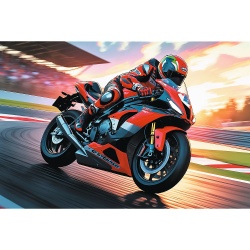 PUZZLE TREFL 100 MOTOCICLETA RAPIDA - Img 2