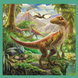PUZZLE TREFL 3IN1 LUMEA EXTRAORDINARA A DINOZAURILOR - Img 3