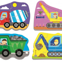 PUZZLE TREFL BABY CLASIC UTILAJE LA TREABA 18 PIESE - Img 2