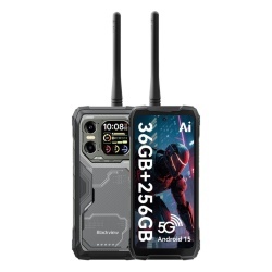 RESIGILAT - Blackview XPLORE 1 Walkie-talkie 22km 5G Rugged Phone 6.78-inch FHD 2460x1080 120Hz+2.01-inch 296x240 12+256GB, 7050 octa-core 2.4Ghz Cam 50+64MP+20MP,20000mAh,Black "BVXPLORE1WT_BK12_EU" (timbru verde 0.45 lei)