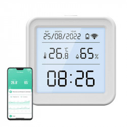 Senzor inteligent de temperatura si umiditate Wi-Fi Gosund S6 (ecran LCD, iluminare din spate) - Img 2
