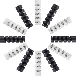 Set 14 Protecții din Silicon pentru Cabluri Typec, Spirale Flexibile Anti-Rupere și Prelungire Durată de Viață Cabluri de Încărcare, Căști și USB