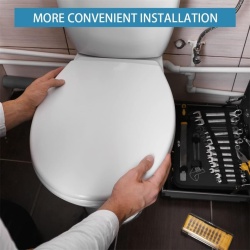 Set 2 Balamale și Șuruburi de Fixare Superioară pentru Capac WC, Sistem de Prindere prin Înfiletare Rapidă (Top Fix) cu Dopuri Expandabile din Cauciuc și Șuruburi din Oțel Inoxidabil, Compatibilitate Universală pentru Găuri de 14–16 mm - Img 4