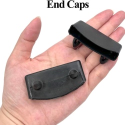 Set 20 Capace Plastice pentru Lamele Somieră Typec Home, 54x9 mm, Negru, Suporturi de Fixare pentru Șipci de Pat - Img 5