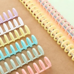 Set 20 Inele de Îndosariat din Plastic, 30 Inele (Format A4), Diametru Interior 12 mm, Pas Inele 10 mm, Spire pentru Îndosariere Documente, Caiete, Prezentări și Proiecte Școlare - Img 2