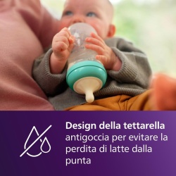 Set 3 Biberoane Philips Avent Natural Response 260 ml, Tetină Debit Mediu Debit 3, Design Tropical, 1M+, SCY903/73 - Img 7