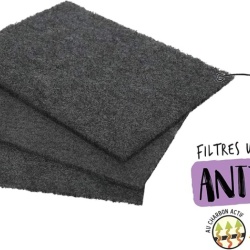 Set 3 Filtre cu Cărbune Activ împotriva Mirosurilor pentru Litiere de Pisici, Adaptabile pentru Orice Tip de Toaletă, Dimensiune 15 x 20 cm, Eficiență până la 4 Săptămâni - Img 2