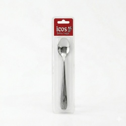 Set 3 Lingurițe cu coada lunga pentru Limonadă Olivia, 19 cm, Inox Premium, Design Elegant
