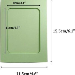 Set 30 Rame Foto din Carton Colorat 10 x 15 cm (4x6 Inch), Fotografii cu 30 Mini Cleme din Lemn și Sfoară de Iută 6 m, Ghirlandă DIY pentru Absolvire, Nunți, Petreceri, Clasă și Decor Casnic, Multicolor - Img 7