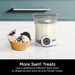 Set 4 recipiente pentru inghetata Typec Home compatibil cu seriile Ninja Swirl NC700 si NC701, BPA-free, 13.8x11.8x9.8cm, capace multicolore - Img 11