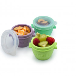 SET 4 RECIPIENTE SILICON SNAP&GO, MELII, 118 ML - Img 2
