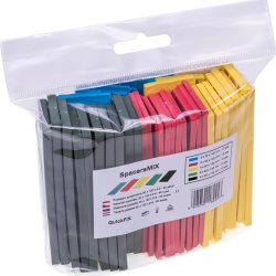 Set 50 Cale și Distanțiere din Plastic pentru Calare INTAKO, 30 x 100 mm, Grosimi Mixte 2–6 mm, Pene Plate pentru Montaj Tâmplărie PVC, Geamuri Termopan, Mobilier și Gresie/Faianță