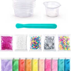 Set Creativ DIY Canal Toys So Slime – Kit pentru 10 Slime-uri Personalizate, Fără Lipici, +100 Combinatii, Accesorii Inluse, Vârsta 6 Ani+ (SSC 184) - Img 3
