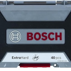 Set de burghie Bosch 40 buc Pick and Click, biti de surubelnita extra dur, cu suport universal - Img 3